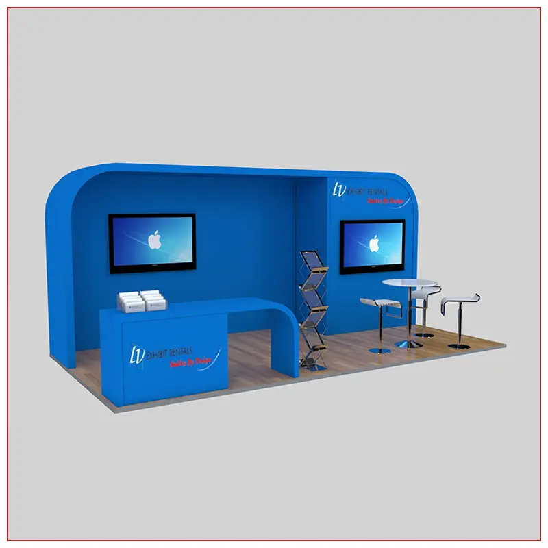 10x20 Trade Show Booth Rental Package 239 - LV Exhibit Rentals in Las Vegas