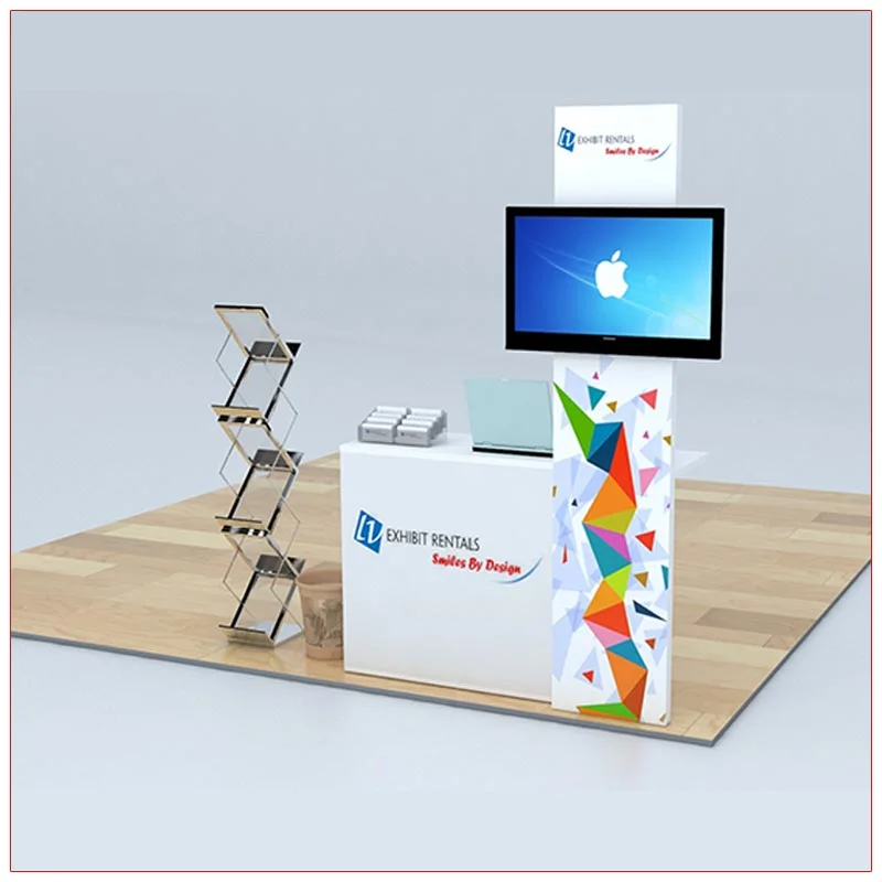 Trade Show Counter Rental Package C4 - LV Exhibit Rentals in Las Vegas
