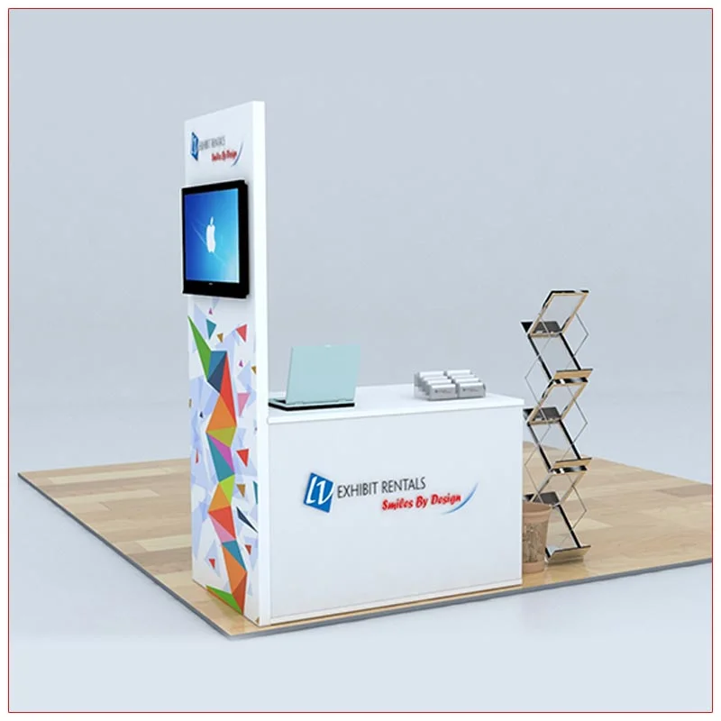 Trade Show Counter Rental Package C5 - LV Exhibit Rentals in Las Vegas
