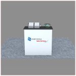 Trade Show Reception Counter Rental Package C11 - Front View - LV Exhibit Rentals in Las Vegas