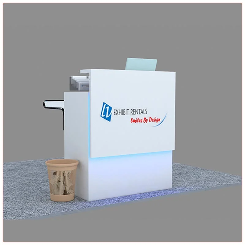 Trade Show Reception Counter Rental Package C12 - LV Exhibit Rentals in Las Vegas
