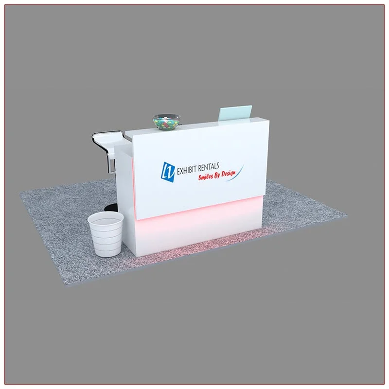 Trade Show Reception Counter Rental Package C13 - LV Exhibit Rentals in Las Vegas