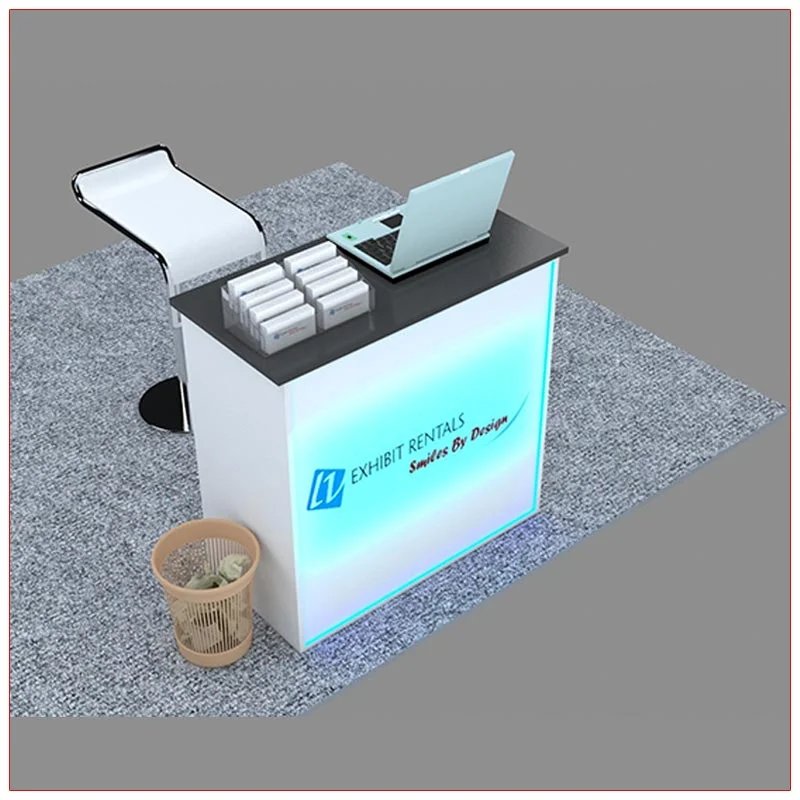 Trade Show Reception Counter Rental Package C6 - LV Exhibit Rentals in Las Vegas