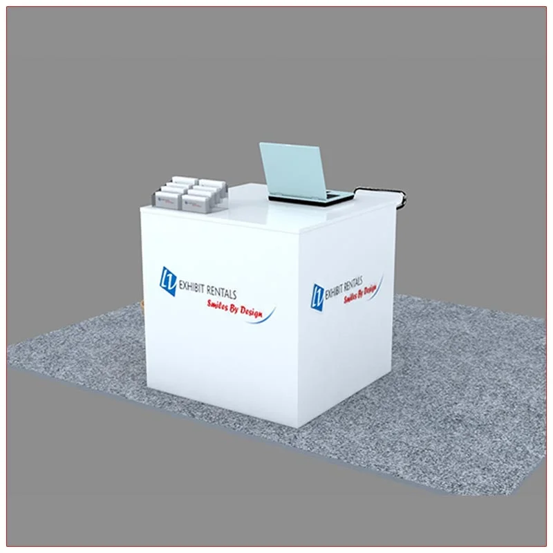 Trade Show Reception Counter Rental Package C7 - LV Exhibit Rentals in Las Vegas