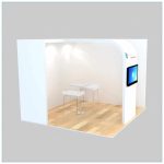 10x10 Trade Show Booth Rental Package 134 - Angle View 2 - LV Exhibit Rentals in Las Vegas
