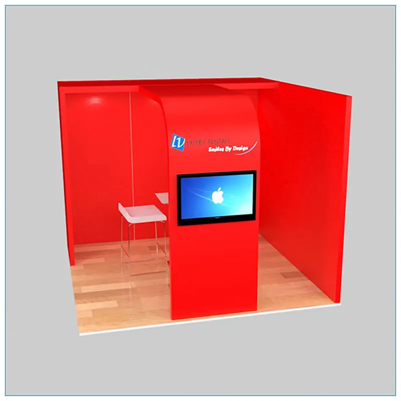 10x10 Trade Show Booth Rental Package 134 - LV Exhibit Rentals in Las Vegas