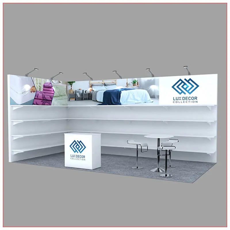 10x20 Trade Show Booth Rental Package 246 - LV Exhibit Rentals in Las Vegas