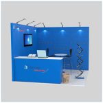 10x10 Trade Show Booth Rental Package 138 - Front View - LV Exhibit Rentals in Las Vegas