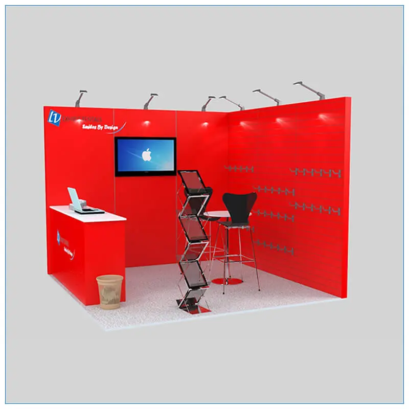 10x10 Trade Show Booth Rental Package 138 - LV Exhibit Rentals in Las Vegas