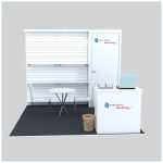 10x10 Trade Show Booth Rental Package 142- Front View - LV Exhibit Rentals in Las Vegas