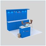 10x10 Trade Show Booth Rental Package 143- Angle View 2 - LV Exhibit Rentals in Las Vegas