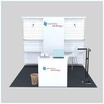 10x10 Trade Show Booth Rental Package 144 - Front View - LV Exhibit Rentals in Las Vegas