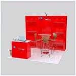 10x10 Trade Show Booth Rental Package 145 - Angle View 2 - LV Exhibit Rentals in Las Vegas