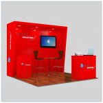 10x10 Trade Show Booth Rental Package 147- Angle View 2 - LV Exhibit Rentals in Las Vegas