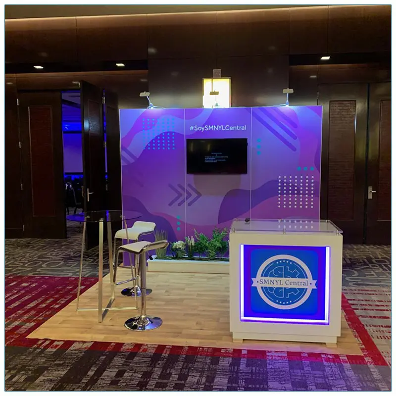 10x10 Trade Show Booth Rental Package 148 - LV Exhibit Rentals in Las Vegas
