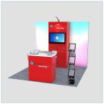10x10 Trade Show Booth Rental Package 149 - Front View - LV Exhibit Rentals in Las Vegas