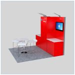 10x10 Trade Show Booth Rental Package 150 - Angle View 2 - LV Exhibit Rentals in Las Vegas