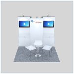 10x10 Trade Show Booth Rental Package 150 - Front View - LV Exhibit Rentals in Las Vegas