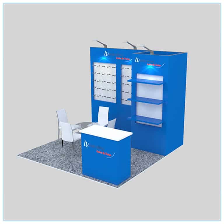 10x10 Trade Show Booth Rental Pkg - 151 | LV Exhibit Rentals