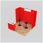 10x10 Trade Show Booth Rental Package 152 - Angle View 2 - LV Exhibit Rentals in Las Vegas