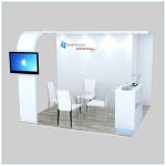 10x10 Trade Show Booth Rental Package 153 - Angle View 3 - LV Exhibit Rentals in Las Vegas