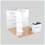 10x10 Trade Show Booth Rental Package 155 - Angle View 3 - LV Exhibit Rentals in Las Vegas
