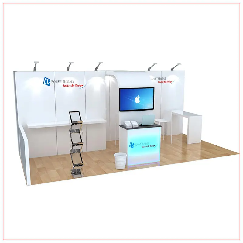 10x20 Trade Show Booth Rental Package 250 - LV Exhibit Rentals in Las Vegas