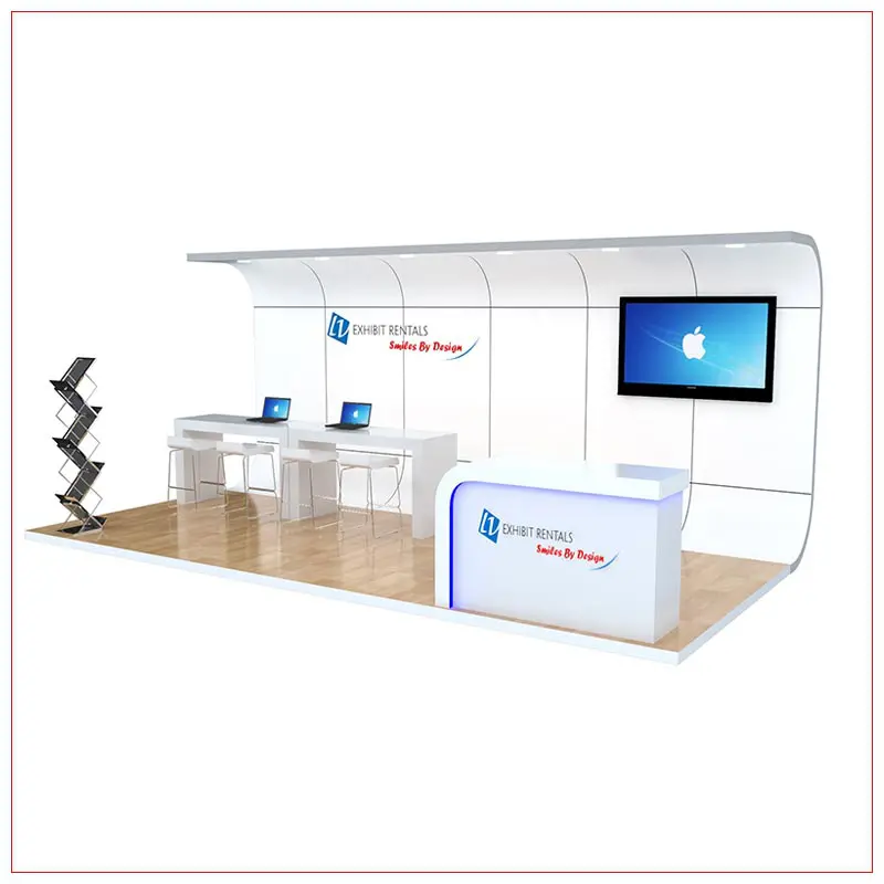 10x20 Trade Show Booth Rental Package 251 - LV Exhibit Rentals in Las Vegas