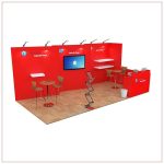10x20 Trade Show Booth Rental Package 252 - Angle View2 - LV Exhibit Rentals in Las Vegas