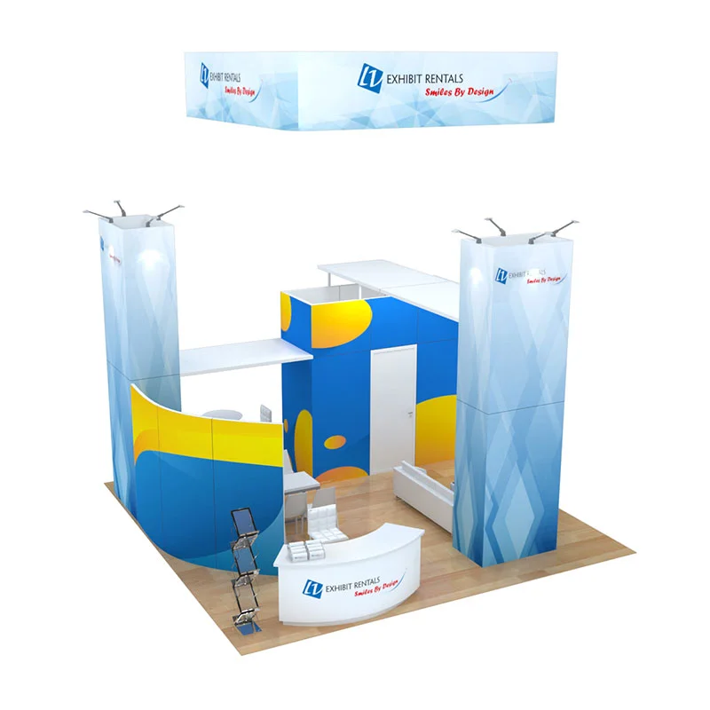 20x20 Trade Show Booth Rental Package 433 - LV Exhibit Rentals in Las Vegas 01