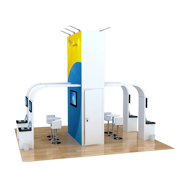 20x20 Trade Show Booth Rental Package 439 - LV Exhibit Rentals in Las Vegas 01