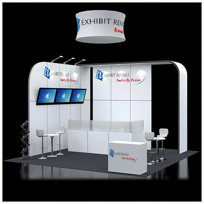 20x20 Trade Show Booth Rental Package 421 - LV Exhibit Rentals in Las Vegas
