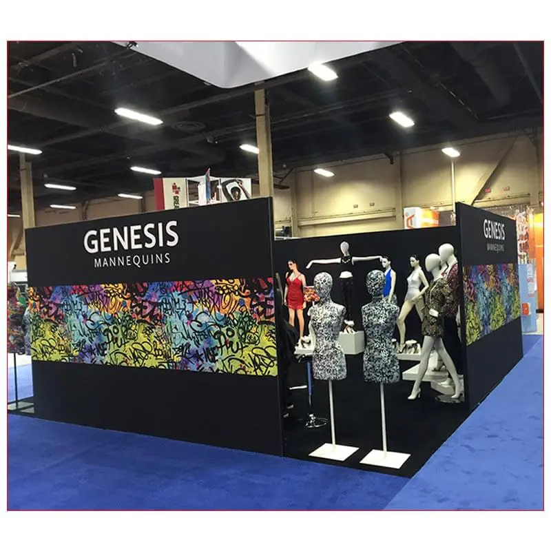 20x20 Trade Show Booth Rental Package 424 - LV Exhibit Rentals in Las Vegas