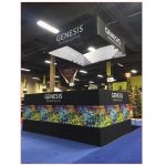 20x20 Trade Show Booth Rental Package 424 - Rear View - LV Exhibit Rentals in Las Vegas