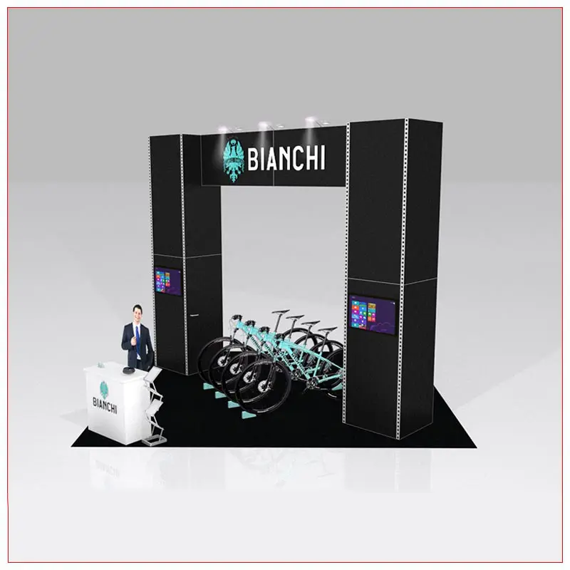 20x20 Trade Show Booth Rental Package 426 - LV Exhibit Rentals in Las Vegas