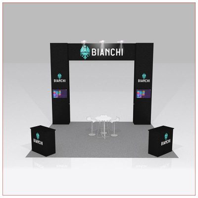 20x20 Trade Show Booth Rental Package 426B - Front View - LV Exhibit Rentals in Las Vegas