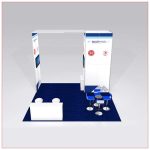 20x20 Trade Show Booth Rental Package 427 - Front View - LV Exhibit Rentals in Las Vegas