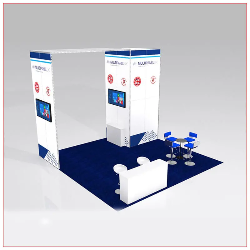 20x20 Trade Show Booth Rental Package 427 - LV Exhibit Rentals in Las Vegas
