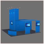 20x20 Trade Show Booth Rental Package 430 - Angle View 2 - LV Exhibit Rentals in Las Vegas