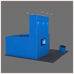 20x20 Trade Show Booth Rental Package 430 - Angle View - LV Exhibit Rentals in Las Vegas