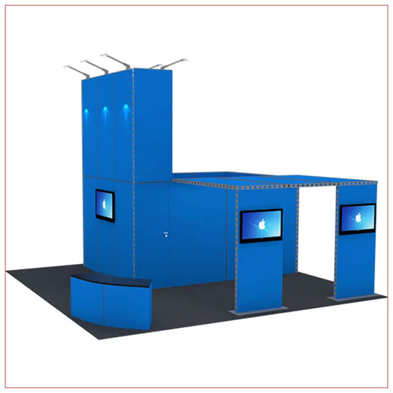 20x20 Trade Show Booth Rental Package 430 - LV Exhibit Rentals in Las Vegas