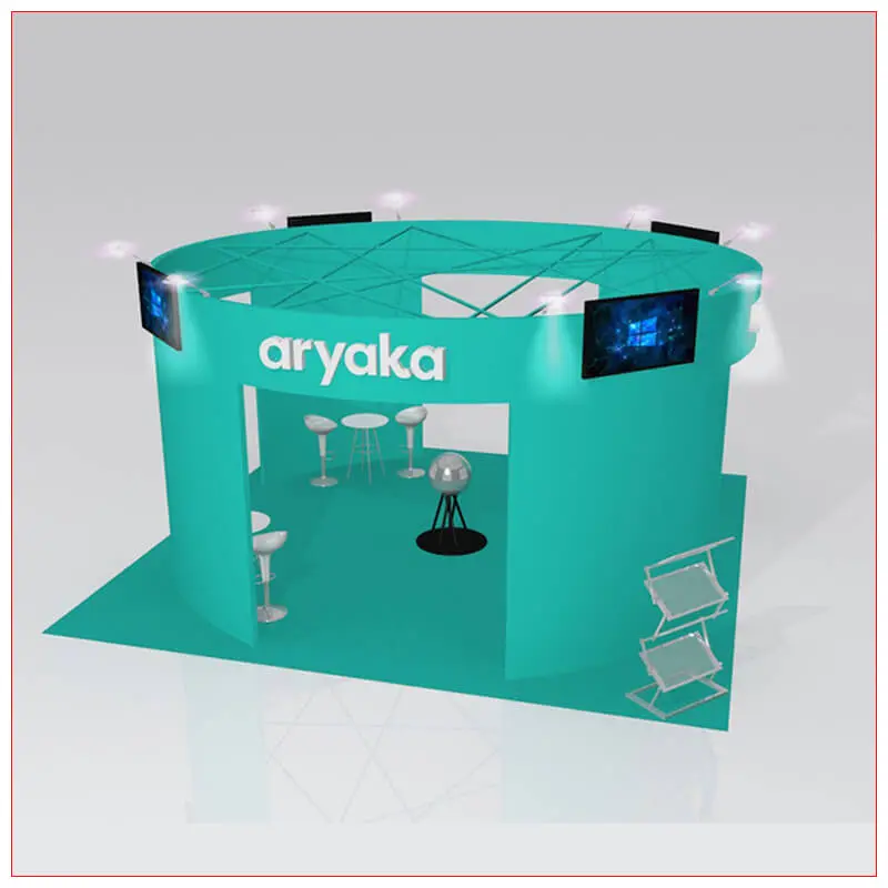 20x20 Trade Show Booth Rental Package 432 - LV Exhibit Rentals in Las Vegas