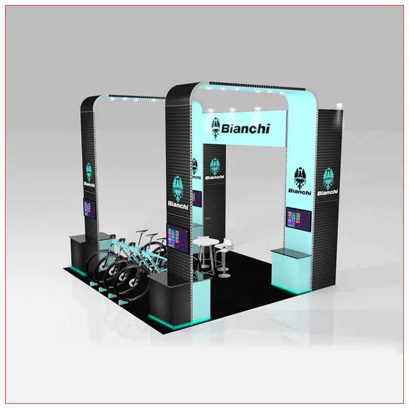 20x20 Trade Show Booth Rental Package 435 - LV Exhibit Rentals in Las Vegas