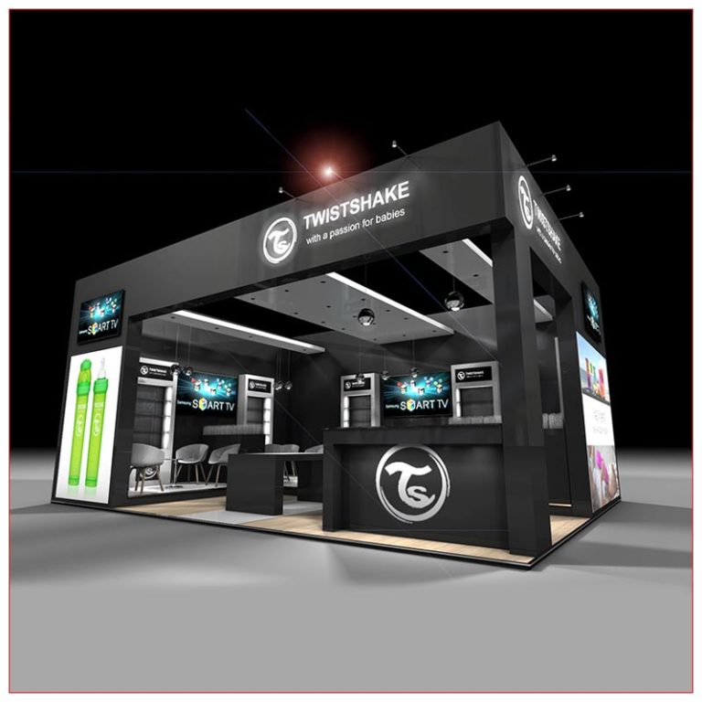 20x20 Trade Show Booth Rental Pkg - 440 | LV Exhibit Rentals