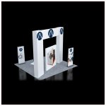 20x20 Trade Show Booth Rental Package 451 - Angle View - LV Exhibit Rentals in Las Vegas