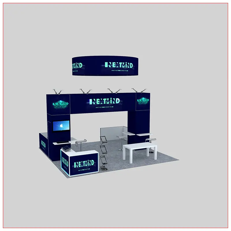 20x20 Trade Show Booth Rental Package 453 - LV Exhibit Rentals in Las Vegas