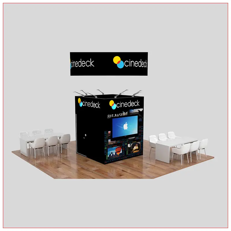 20x20 Trade Show Booth Rental Package 460 - LV Exhibit Rentals in Las Vegas