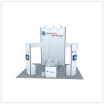 20x20 Trade Show Booth Rental Package 463 - Front View - LV Exhibit Rentals in Las Vegas