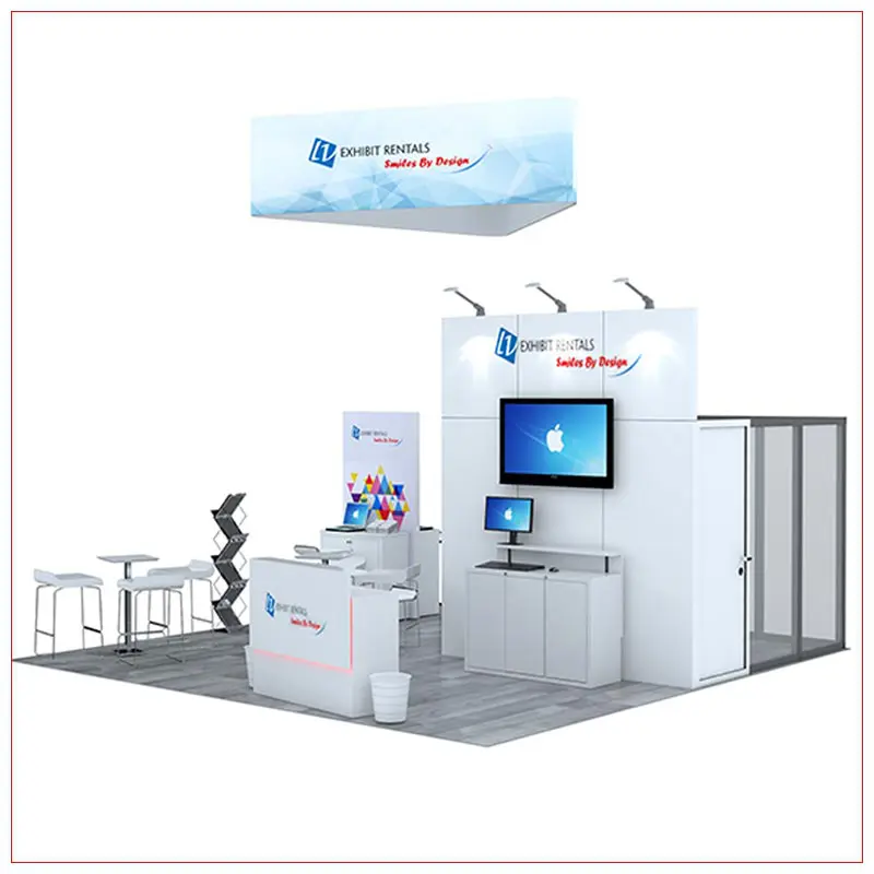 20x20 Trade Show Booth Rental Package 476 - LV Exhibit Rentals in Las Vegas