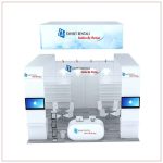 20x20 Trade Show Booth Rental Package 477 - Front View - LV Exhibit Rentals in Las Vegas